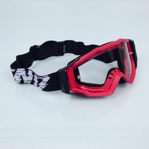 Masque Lunette Cross Noend 7.2 Cracked Series Rouge Pour Moto Supermotard Neuf