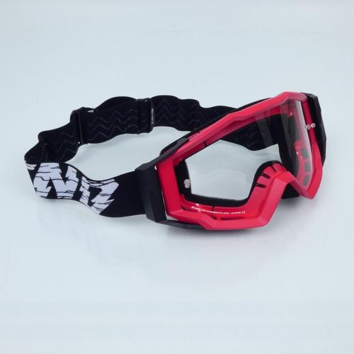 Masque Lunette Cross Noend 7.2 Cracked Series Rouge Pour Moto Supermotard Neuf