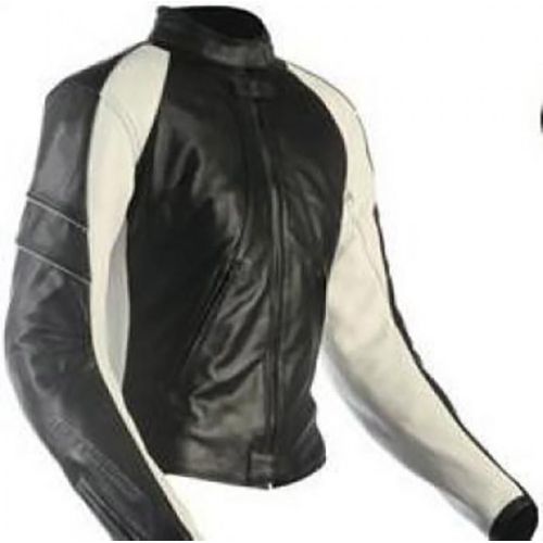 Blouson Veste Cuir Moto Blanc Noir Pour Motarde Lady Femme Kelly T 34 Neuf
