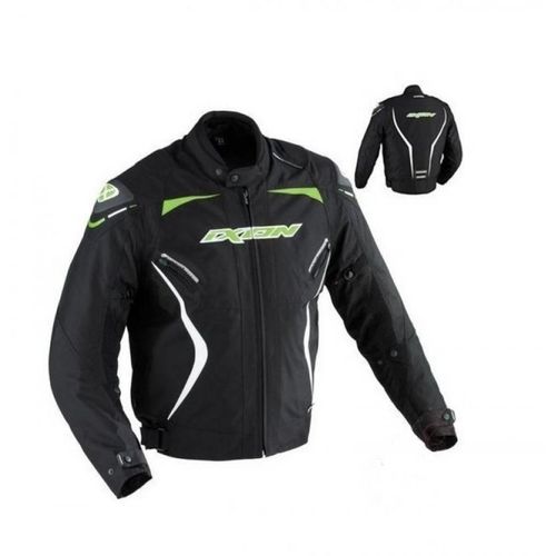 Blouson Veste Moto Textile Ixon Oxygen Hp Taille L Coloris Noir Vert Blanc Pour Moto Scooter Neuf