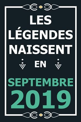 Les Légendes Naissent En Septembre 2019: Idée Cadeau Original Pour Le 2ème Anniversaire I Citations Positives Humour I Carnet De Notes Ligné, Journal ... Anniversaire Pour 2 Ans Fille Et Garçon