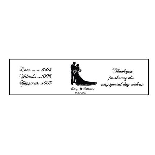 Etiquette Autocollante Personnalisee Mariage Will & Grace Mariage
