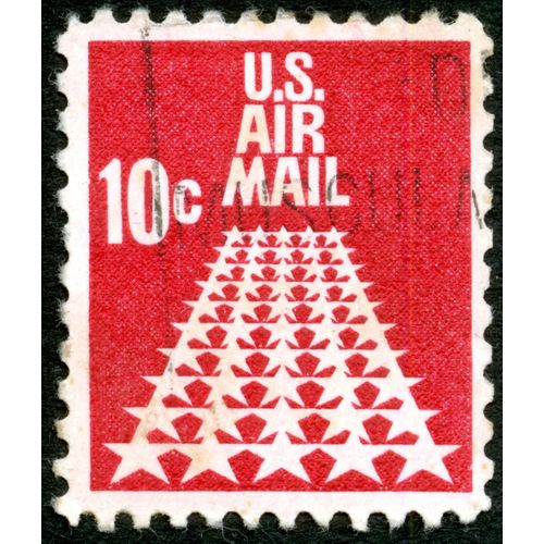 Timbre Oblitéré U.S. Air Mail 10 C