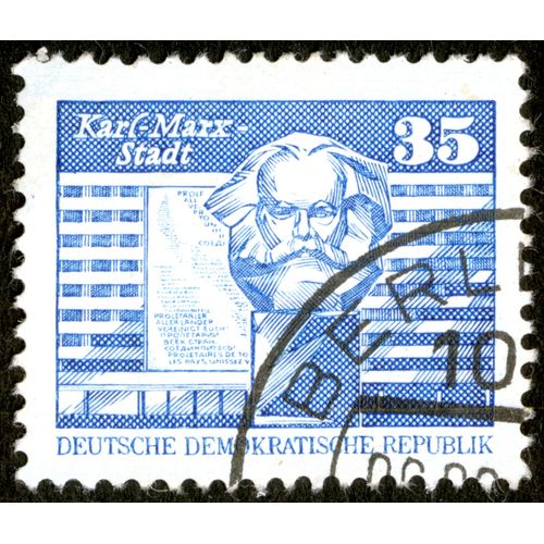 Timbre Oblitéré Deutsche Demokratische Republik, Karl-Marx-Stadt, 35