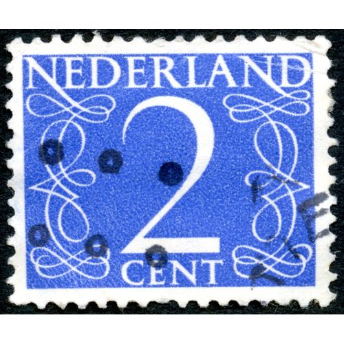 Timbre Oblitéré Nederland 2 Cent