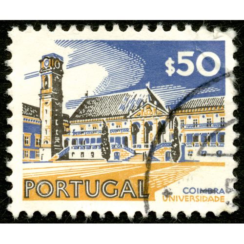 Timbre Oblitéré Portugal, Coimbra Universidade, S50