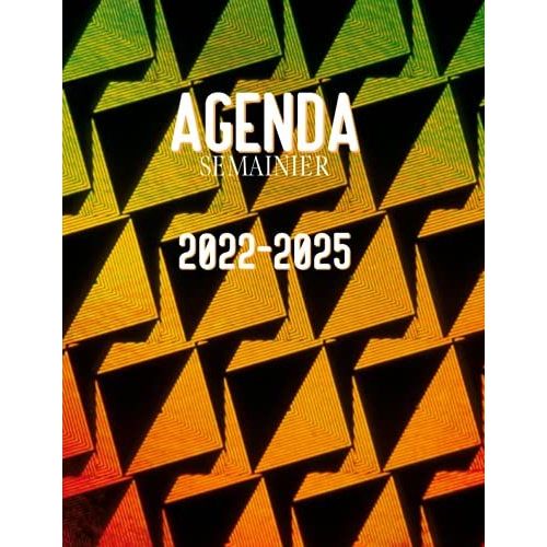 Agenda 2022 - 2025: Motif Géométrique Art Déco. Grand Planificateur 4 Ans, Organiseur 2022-2025 De Janvier 2022 À Décembre 2025. Planner Journalier, Semainier, Mensuel.