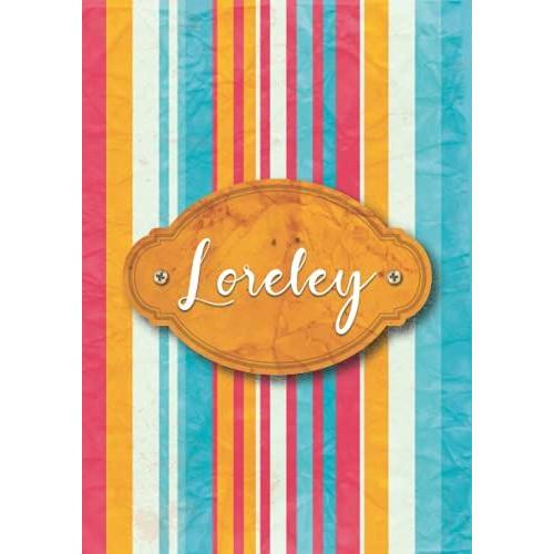 Loreley: Taccuino A5 | Nome Personalizzato Loreley | Regalo Di Compleanno Per Moglie, Mamma, Sorella, Figlia ... | Design: Carta Colorata | 120 Pagine A Righe, Piccolo Formato A5 (14.8 X 21 Cm)