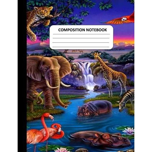 4 In 1 Composition Notebook. 400 Pages. Contains Three Inside Covers After The First 100, 200 And 300 Pages Respectively In Order To Start The Second, ... 7.5 By 9.75 Wide Ruled Black And White Ines