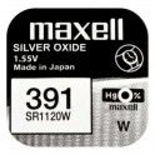 Maxell 391 SR1120W Silver Oxide 1,55