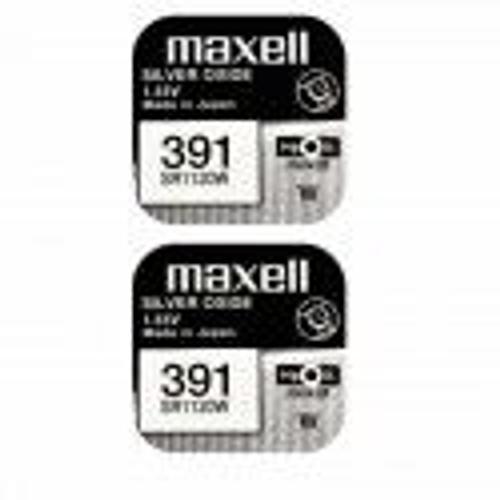 2 Piles Maxell 391 SR1120W Silver Oxide 1,55