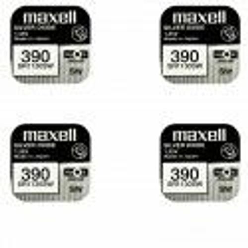 4 Piles Maxell 390 SR1130SW Silver Oxide 1,55 v