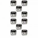 10 piles Maxell 389 SR1130W Silver Oxide 1,55 v