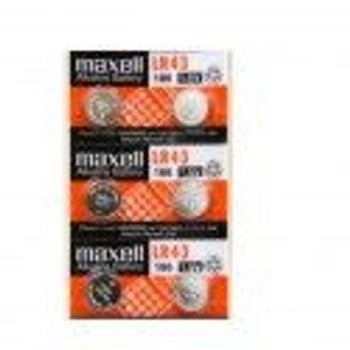 6 piles Maxell LR43 AG12