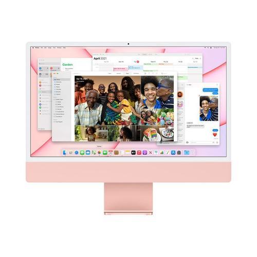 Apple iMac with 4.5K Retina display MJVA3FN/A - Début 2021 - M1 8 Go RAM 256 Go Rose AZERTY