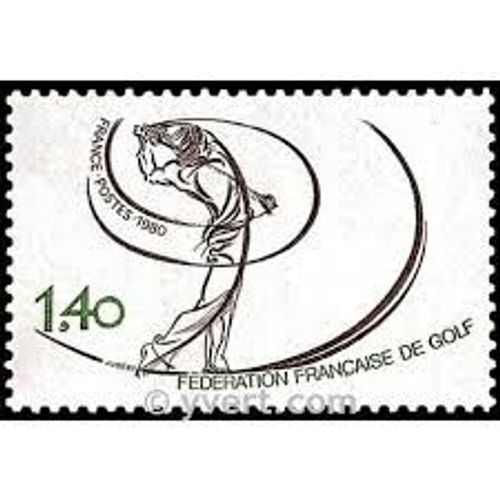 Sport : Fédération Française De Golf Année 1980 N° 2105 Yvert Et Tellier Luxe