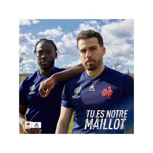 Maillot replica xv de france - coupe du monde de rugby 2023 bleu