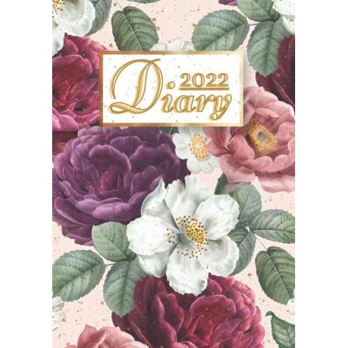 2022: Daily Diary A5 Day On A Page | 1st Jan 2022 To 31st Dec 2022 | To-Do List And Notes Page | Pretty Floral Cover