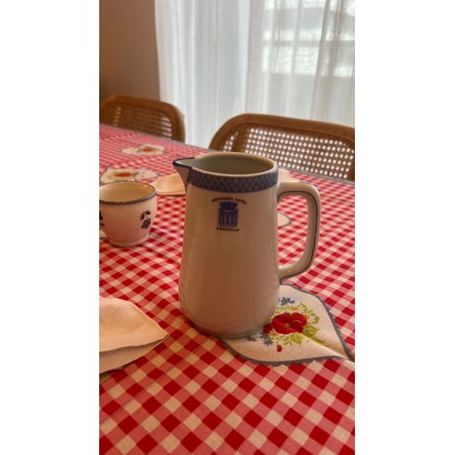 Pot À Lait Vintage Bleu Et Blanc Porcelaine / Blue And White Porcelain Milk Pot