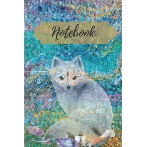 Fox Notebook, 6x9 Inch Journal. Good For Home- Note Taking- Traveling- Diary. Creative Paperback.
