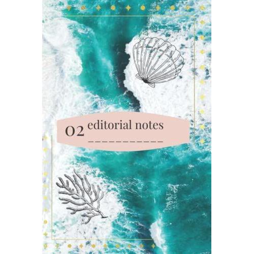 Victoria's Musings Ocean Waves Sea And Sand Notebook Notepad Marine Animals Quote Seashell Coral Turtle Whale