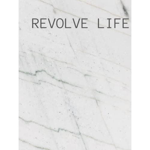 Revolve Life Marble Decorative Home Staging Book: For Console Table, End Table Coffee Table, Bookshelf Display & Show Home | Design On Spine 11"X8"Inch