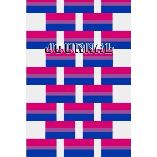 Bi Pride Flag Journal: Bi Pride Flag Patterned Journal/Diary Or Notebook