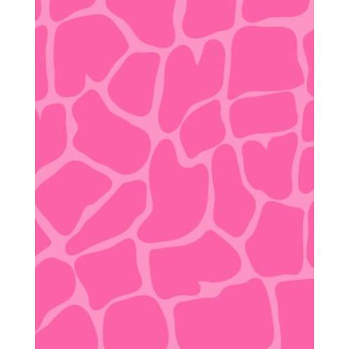 The Carrie Co. Pink Cow Notebook, 8" X 10", 120 Pages, Blank Lines, Matte Finish