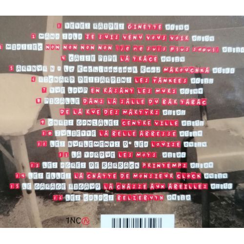 Cd Compilation Rock Groupes Français " Au Bord Du Zinc " . 1999