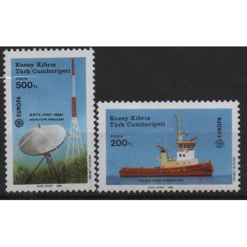 Chypre Turc Timbres Europa 1988-1989