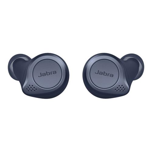 Jabra Elite Active 75t - Ecouteurs intra-auriculaires Bluetooth avec réduction de bruit active - Bleu marine