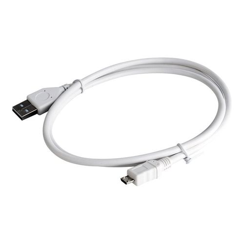Cablexpert - Câble USB - Micro-USB de type B (M) pour USB (M) - 1 m - moulé - blanc