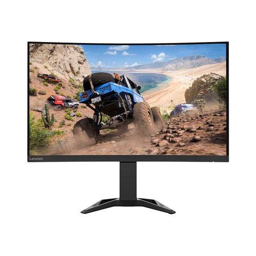 Lenovo G32qc-30 - Écran LED - incurvé - 32" (31.5" visualisable) - 2560 x 1440 QHD @ 170 Hz - VA - 350 cd/m² - 3500:1 - 0.5 ms - 2xHDMI, DisplayPort - haut-parleurs - noir corbeau