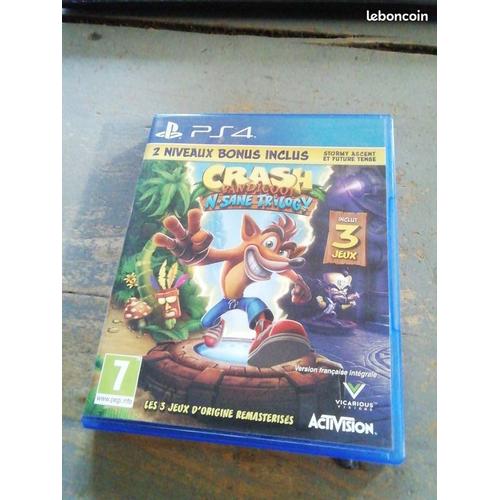 Jeu Crash Bandicoot N Sane Trilogy Ps4 Complet Et En Francais