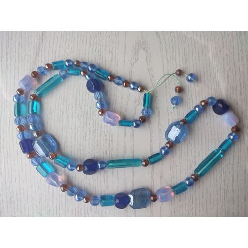 Collier Sautoir En Perles De Verre Artisanales