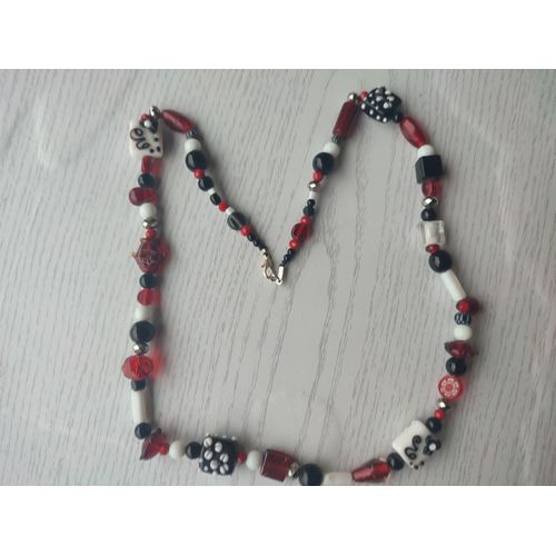 Collier En Perles De Verre Artisanales Fait Main