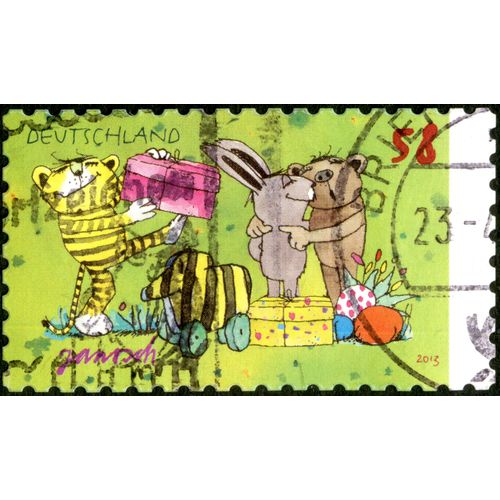 Timbre Oblitéré Deutschland, Janosch, 2013, 58