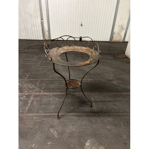 Table De Toilette En Métal, Fin 19e