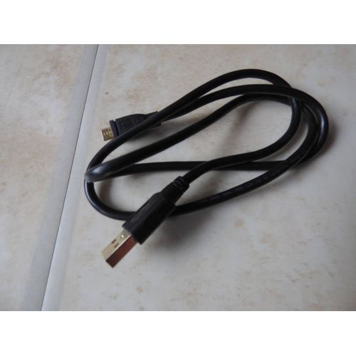 Câble raccord USB vers micro USB, Lg = 0,8 m