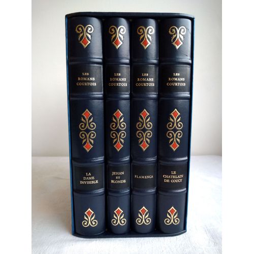 Les Romans Courtois. Collection Médiévale (4 Tomes - Complet). La Dame Invisible. Jehan Et Blonde. Flamenca Ou La Dame De Bourbon. Le Châtelain De Coucy‎.