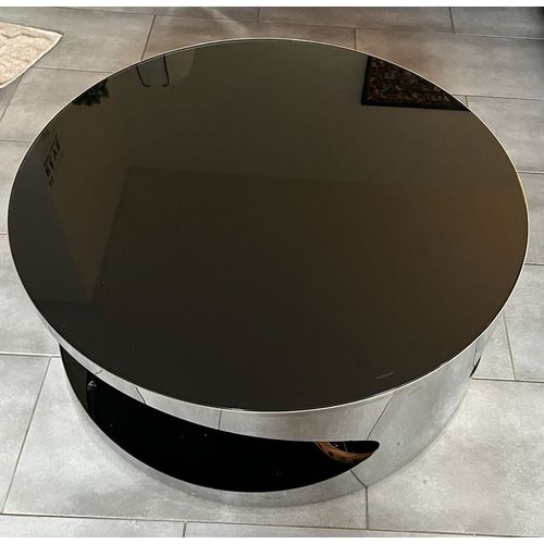 Grande Table Basse Ronde Vintage Space Age
