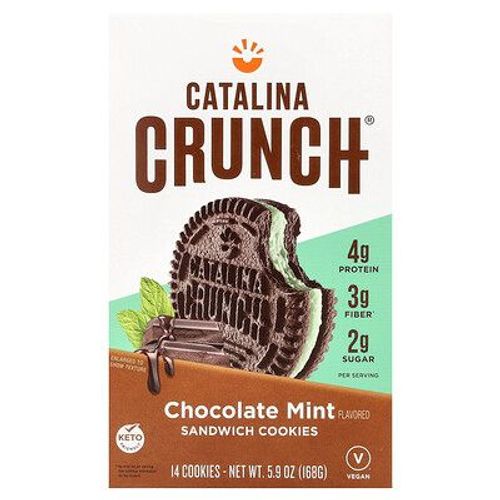 Catalina Crunch, Biscuits, Chocolat Et Menthe, 14 Biscuits, 168 G