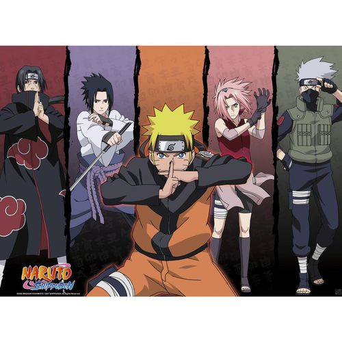 NARUTO SHIPPUDEN Poster Shippuden Group 1 (52 x 38 cm)