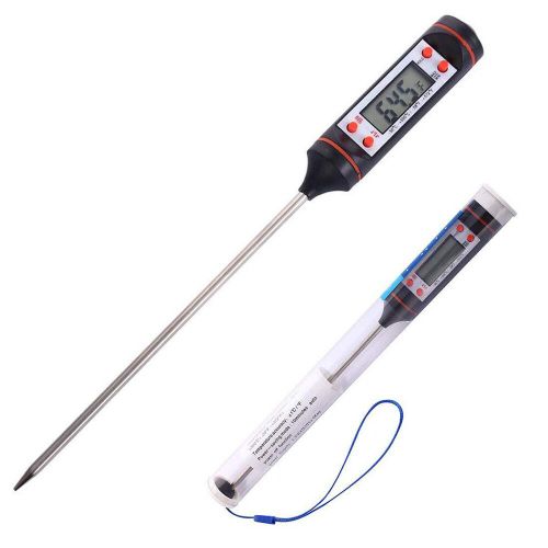 Thermomètre Numérique Pour Capteur De Température Des Aliments,Thermocouple Pour Cuisson De Viande Et Barbecue,Sonde Pour Eau,Lait Et Huile,Four Pour Liquide - Type Black