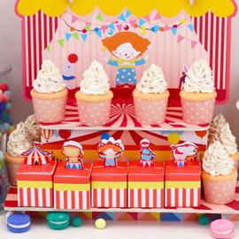 Décoration de gâteau cirque, décoration de fête d'anniversaire de