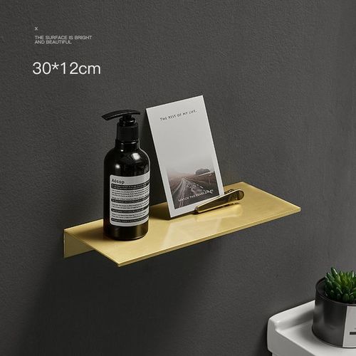 Hostorage T1 Brossé,Étagère Murale Moderne,Accessoires Pour La Maison,Noir Et Blanc,30-50cm - Type Gold 30m