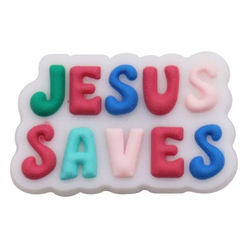 Décoration De Chaussure En Pvc Jésus Sauve Fabriqué À L'image De Dieu,La Vie Est Bonne,Le Christianisme,Les Breloques De Construction,Les Bracelets Adaptés,Cadeau De Noël,1- - Type Couleur Chocolat