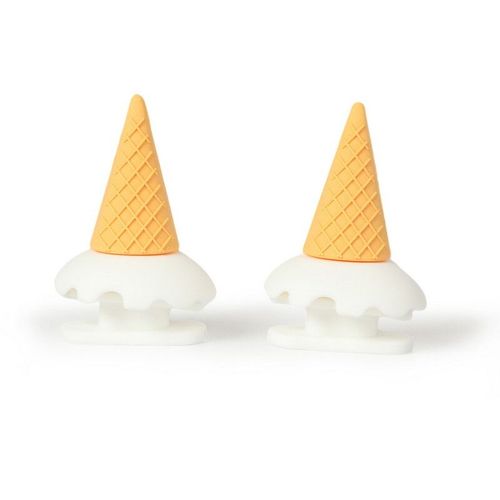Pantoufles Requin Mignonnes Pour Femme Et Homme,Décoration De Chaussures,Breloques D'été,Accessoires Ailerons Qui Brillent Dans Le Noir,Breloques De Alicante,,1 Paire - Type Ice-Cream-2pcs