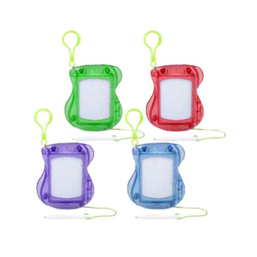 Pack De 12 Mini Planche À Dessin Pour Enfants En Vrac Sac À Dos Porte-Clés Clip Planches À Dessin, Croquis Doodle Effaçable Et Bloc-Notes