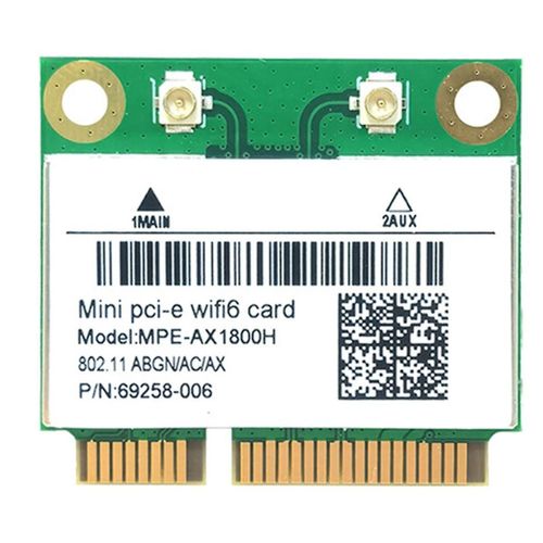 Carte WIFI6 RTL8852BE AX1800M WiFi Bluetooth5.2 2,4 GHz/5 GHz Adaptateur de carte WIFI double bande 802.11ax pour Win10/Win11